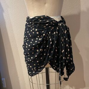 NWT Isabel MarantGathered Printed Voile Mini Skirt Women's Sz 1 / S binn F